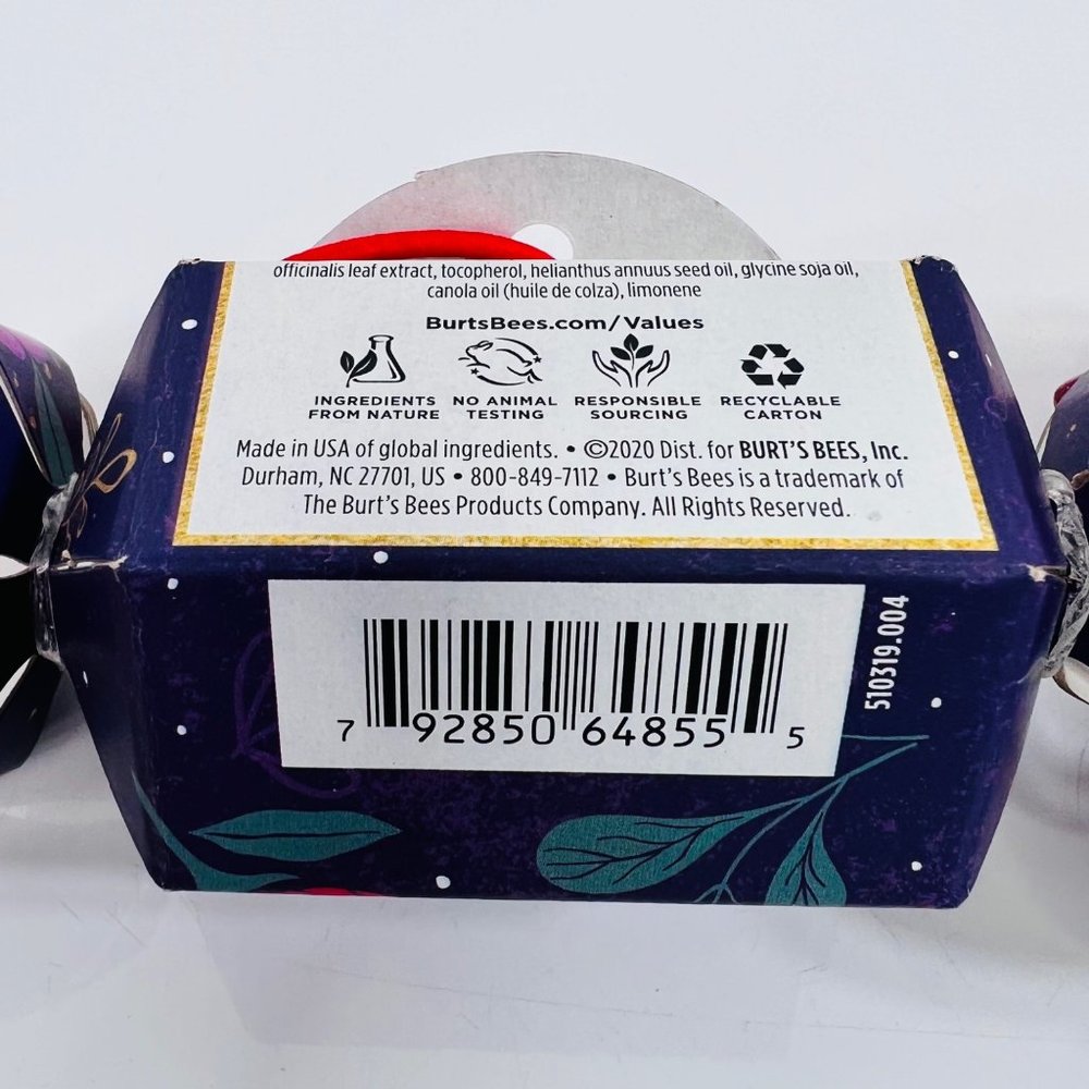 Burts Bees Salted Caramel Lip Balm Lemon Butter Cuticle Cream Combo Set - Picture 3 of 7